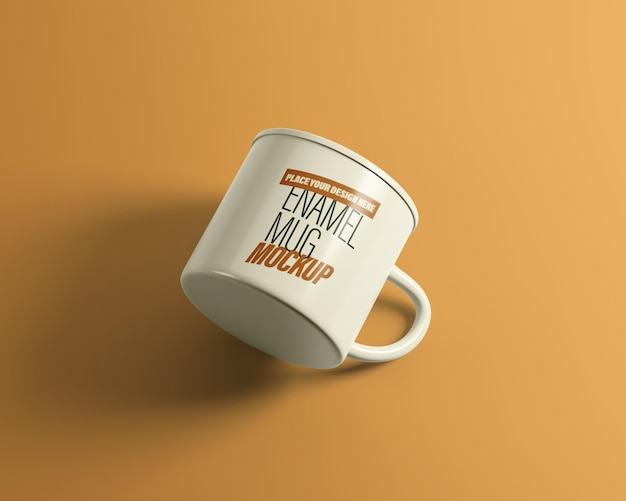 Mockup di tazza di smalto