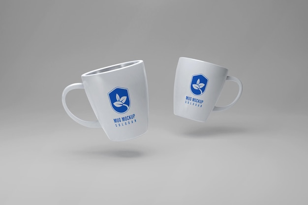 Mockup di tazza in ceramica bianca