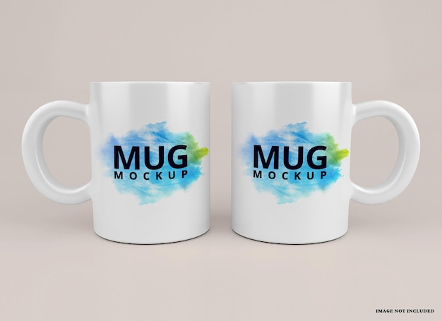 Mockup di tazza isolato qui