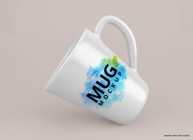 Mockup di tazza isolato qui