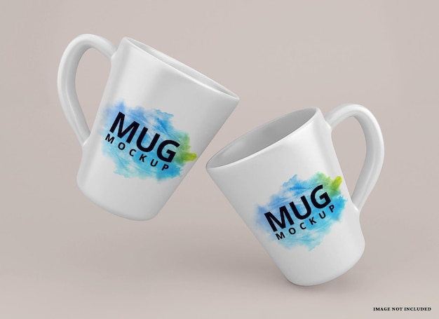 Mockup di tazza isolato qui