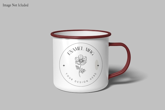 mockup di tazza smaltata