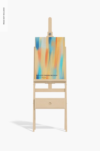 Mockup di tela artistica 2:3, vista frontale