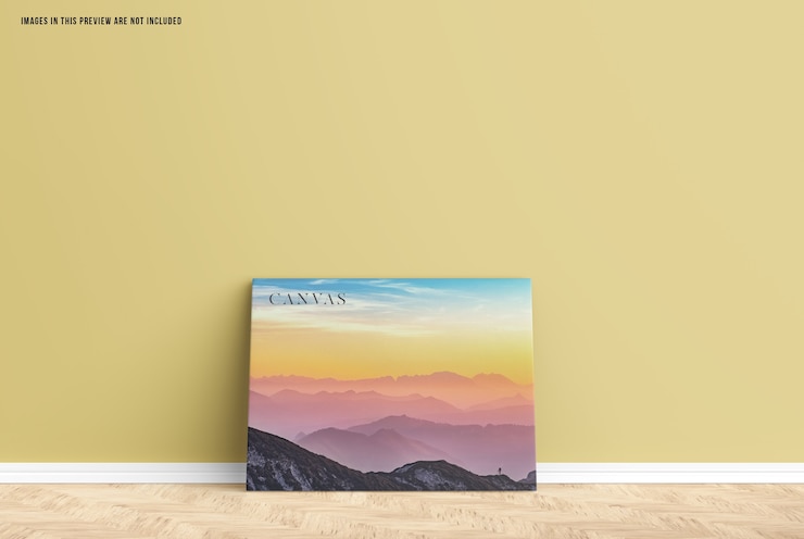PSD mockup di tela da parete