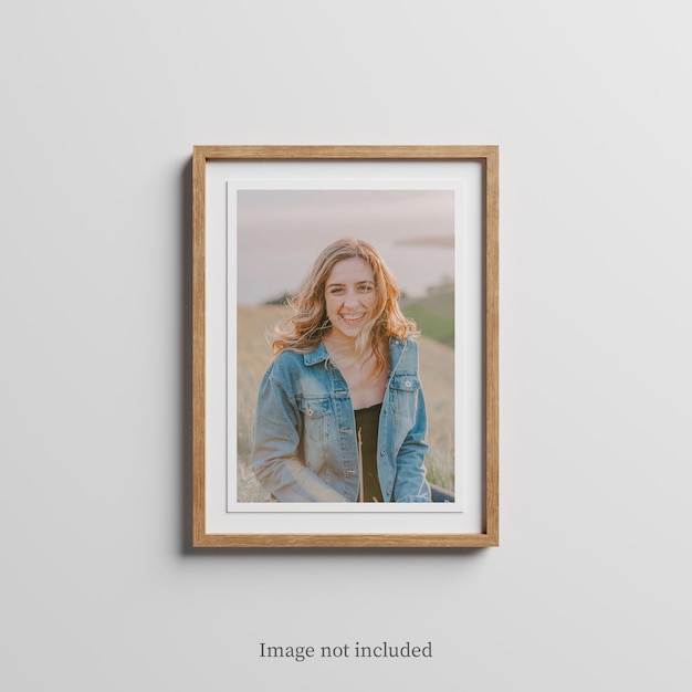 Mockup di telaio in legno