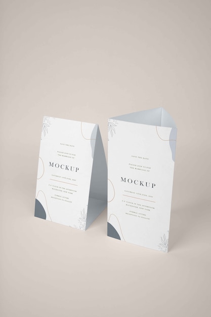 Mockup di tenda da tavolo in carta