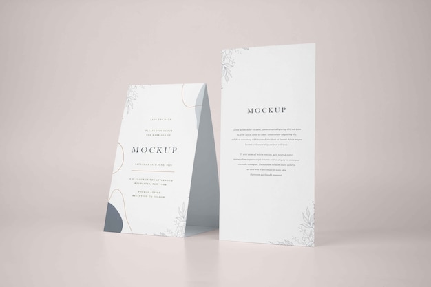Mockup di tenda da tavolo in carta