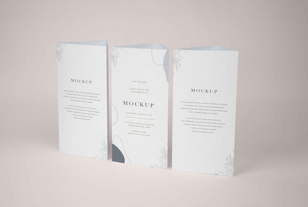 Mockup di tenda da tavolo in carta