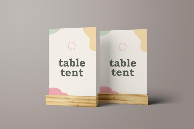 Mockup di tende da tavolo