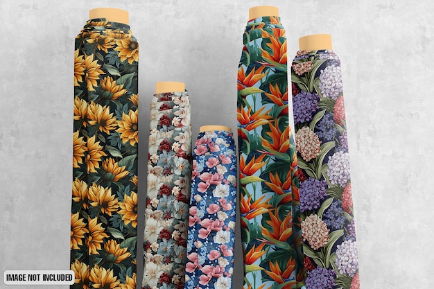 Mockup di tessuto Rolls 4