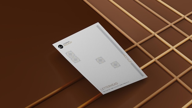 Mockup di testata stampata di testata PSD Mockup A4 Mockup