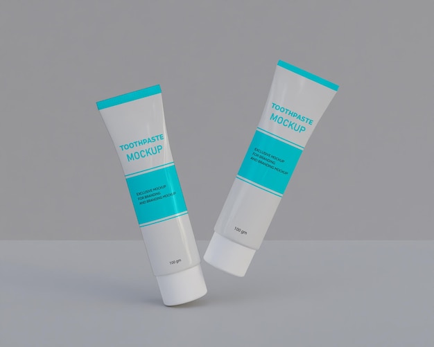 Mockup di tubetto di dentifricio