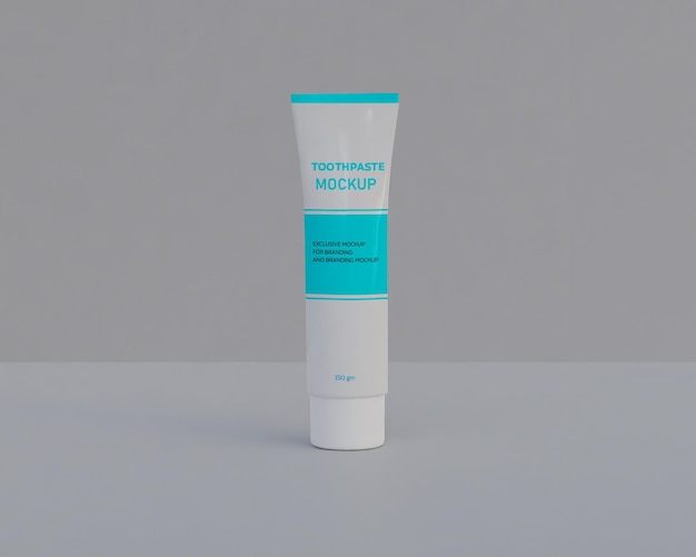 Mockup di tubetto di dentifricio