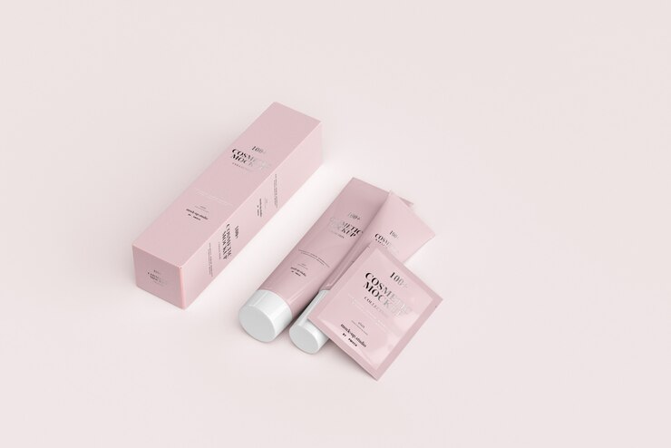 PSD mockup di tubi cosmetici