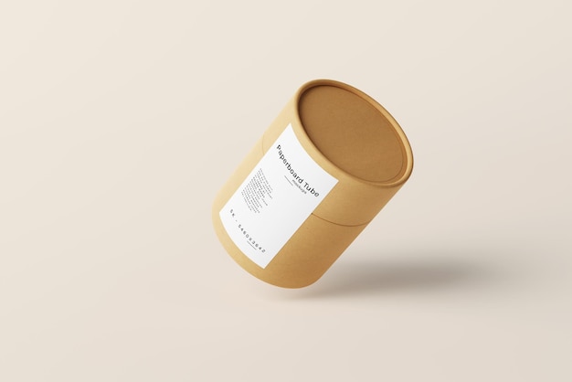 Mockup di tubi di cartone
