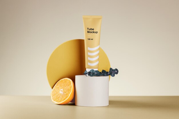 Mockup di tubo cosmetico