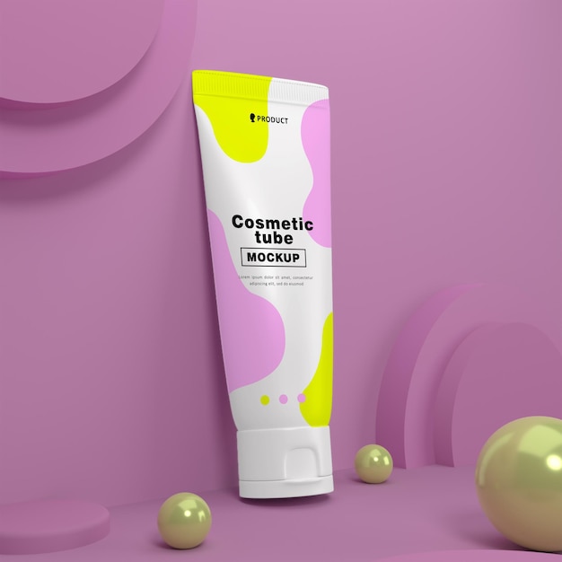 Mockup di tubo cosmetico