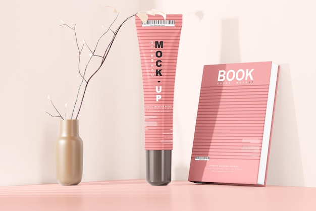 Mockup di tubo cosmetico