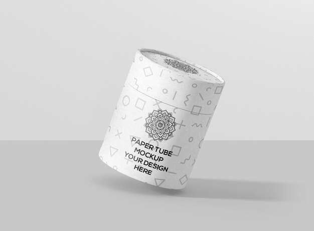 Mockup di tubo di carta
