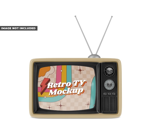Mockup di TV retro
