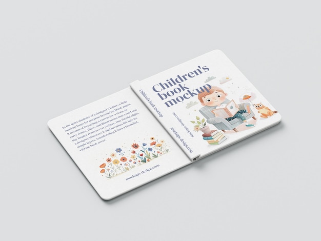 Mockup di un libro per bambini
