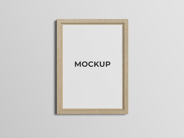 Mockup di un singolo fotogramma A2 con ombre separate
