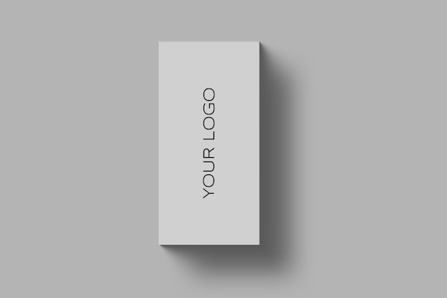 Mockup di una semplice scatola di imballaggio minimalista