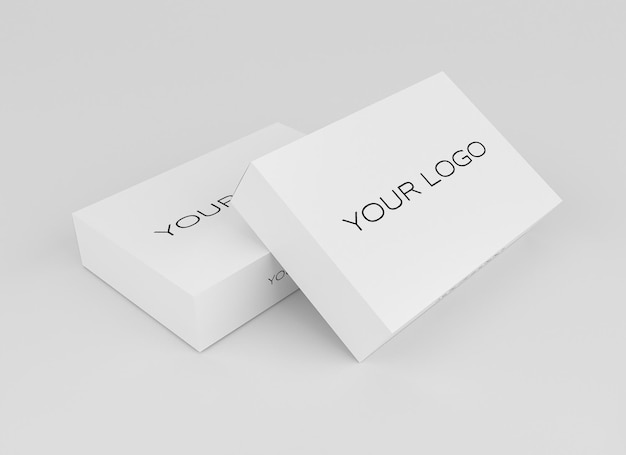 Mockup di una semplice scatola di imballaggio minimalista