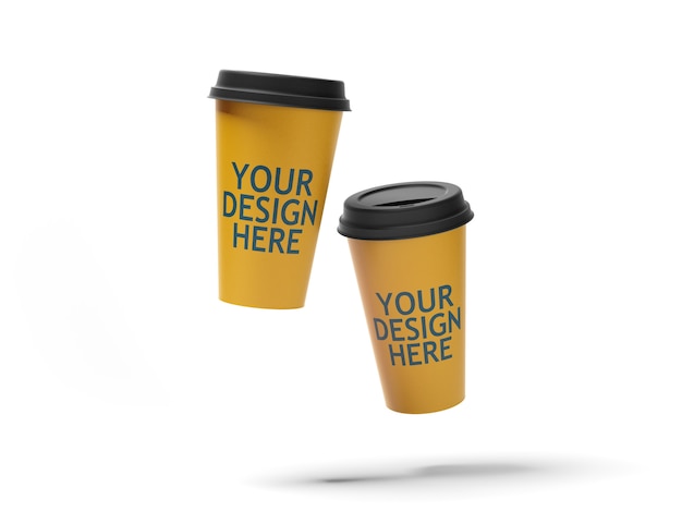 Mockup di una tazza di caffè