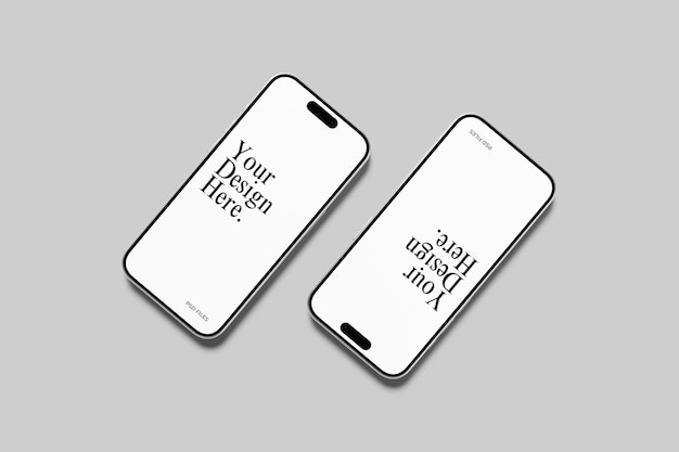 Mockup di uno smartphone