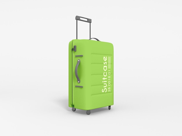 Mockup di valigia da viaggio rigido da viaggio
