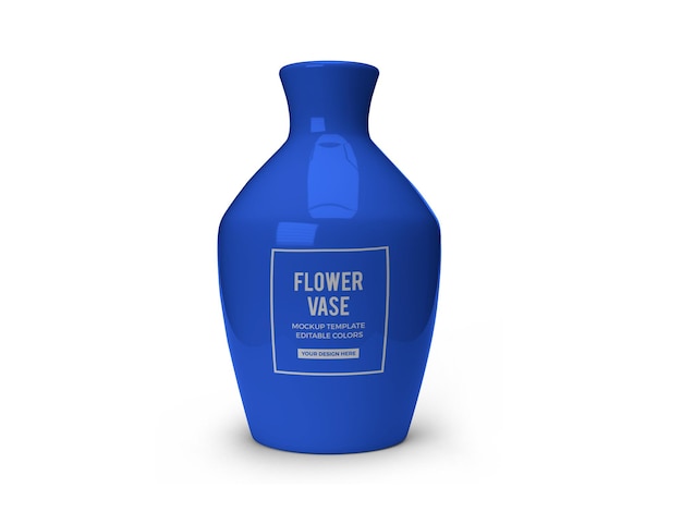 Mockup di vaso di fiori