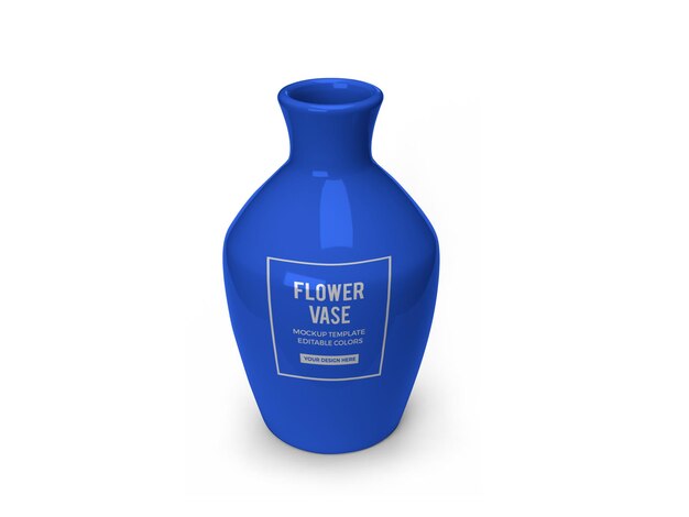 Mockup di vaso di fiori