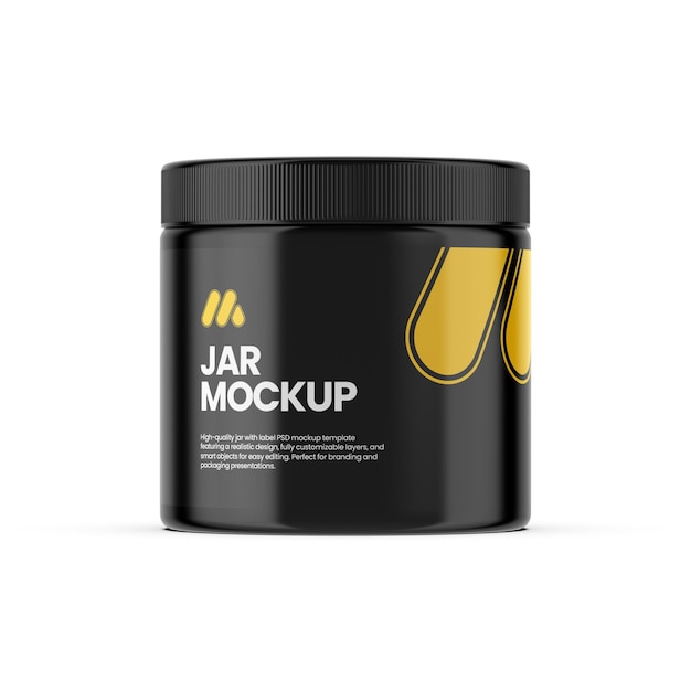 Mockup di vaso nero