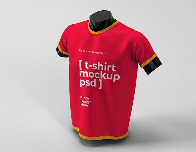 Mockup di vista frontale t-shirt isolata