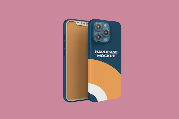 Mockup di visualizzazione della custodia per smartphone moderno