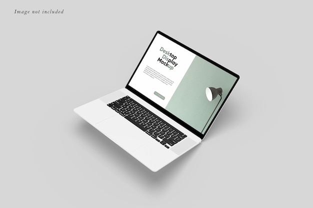 Mockup di visualizzazione dello schermo del laptop