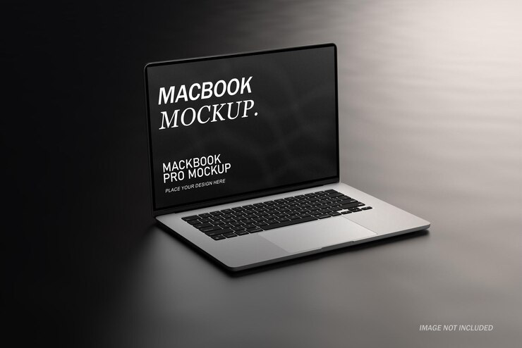 Mockup di visualizzazione minima del dispositivo Macbook