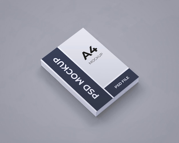 Mockup di volantini di carta A4