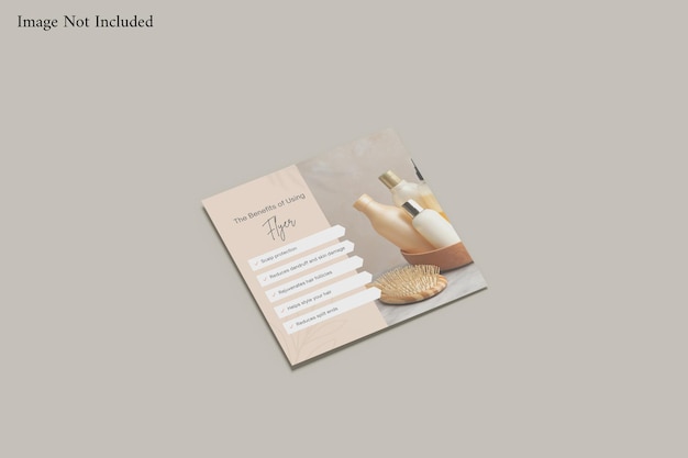 Mockup di volantini quadrati