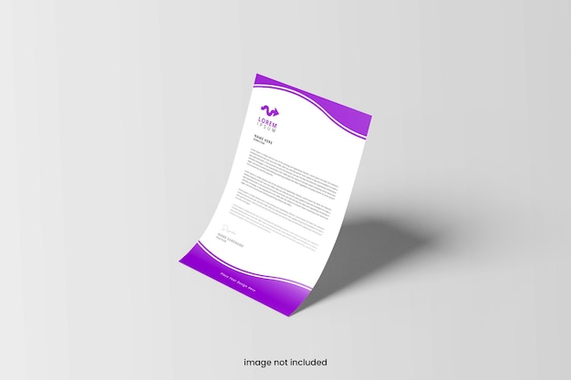 Mockup di volantino a4 minimo
