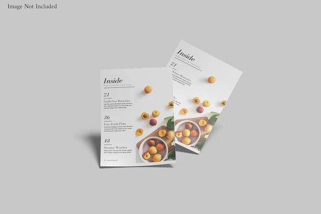 Mockup di volantino a4 minimo