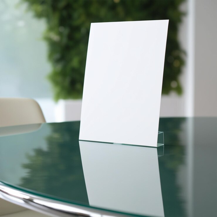 PSD mockup di volantino a4 per materiali di marketing