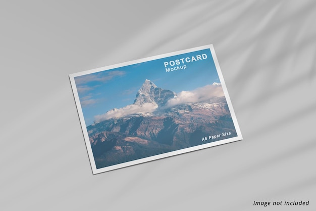Mockup di volantino cartolina A6