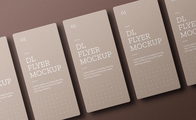 Mockup di volantino dl creativo