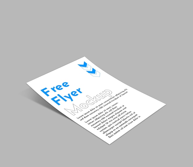 Mockup di volantino gratuito