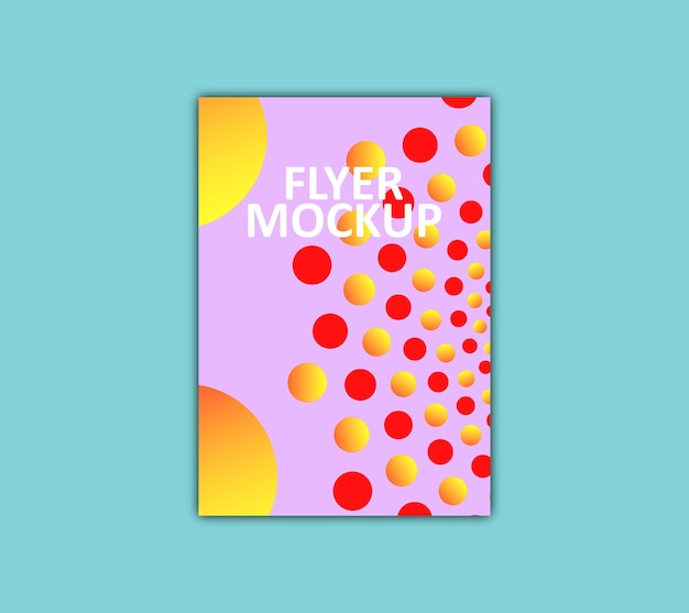 Mockup di volantino realistico
