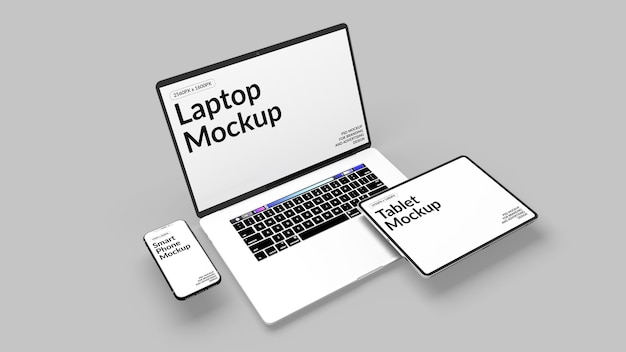 Mockup digital de todos los dispositivos