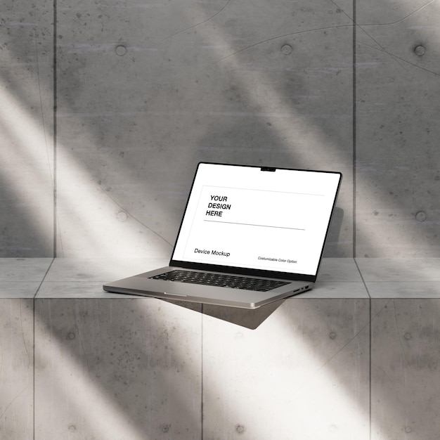 Mockup del dispositivo de marca