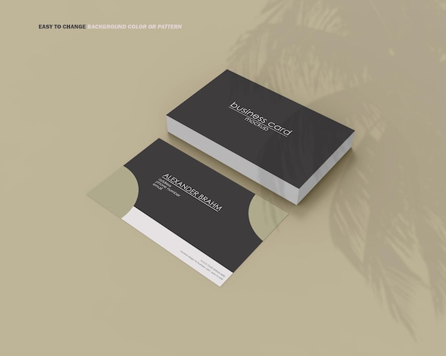 MOCKUP DO CARTÃO DE VISITA